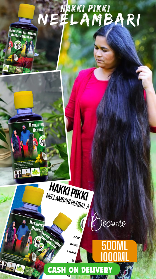 HAKKI PIKKI HERBAL HAIR OIL 500 ml and 1000 ml