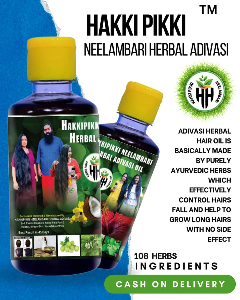 HAKKI PIKKI HERBAL HAIR OIL ALL VARIANTS