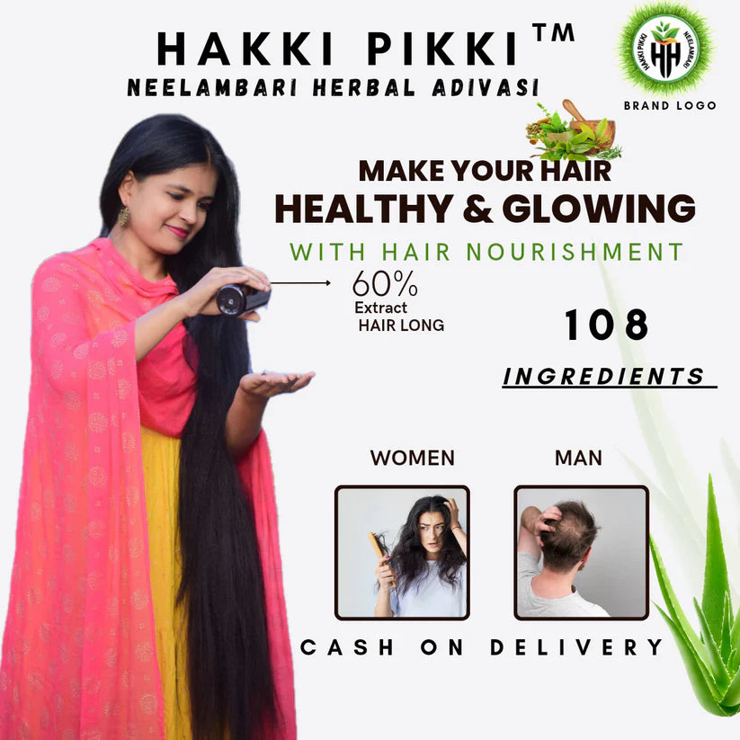 HAKKI PIKKI HERBAL HAIR OIL 500 ml and 1000 ml